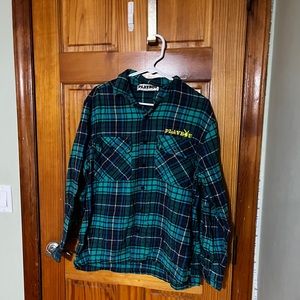 Playboy Plaid Button-Up